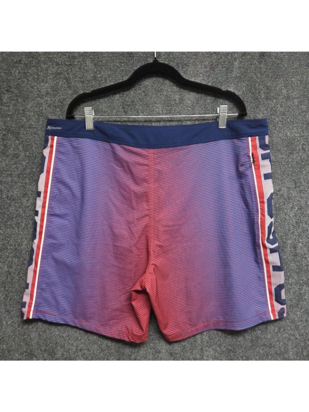 Hurley Phantom Mens 38 Team USA Olympic Board Shorts Striped Unlined Trunks - Picture 2 of 11